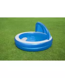 PISCINA GONFIABILE ROTONDA CON TETTUCCIO BESTWAY "GIORNI D'ESTATE" 241X140 CM - COD. 54337